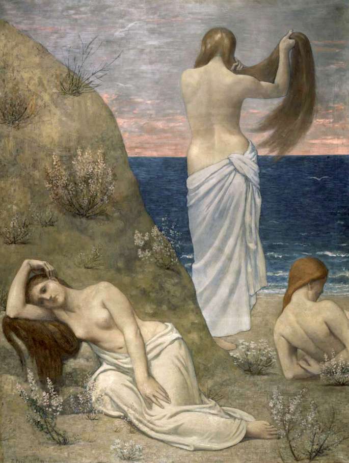 Puvis de Chavannes Young Girls By the Seaside